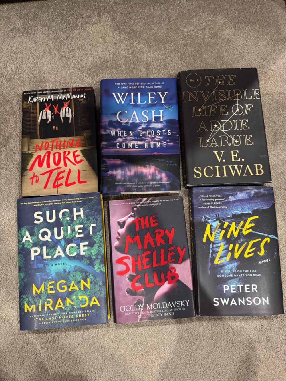 Set of 6 Hardcover  Novels